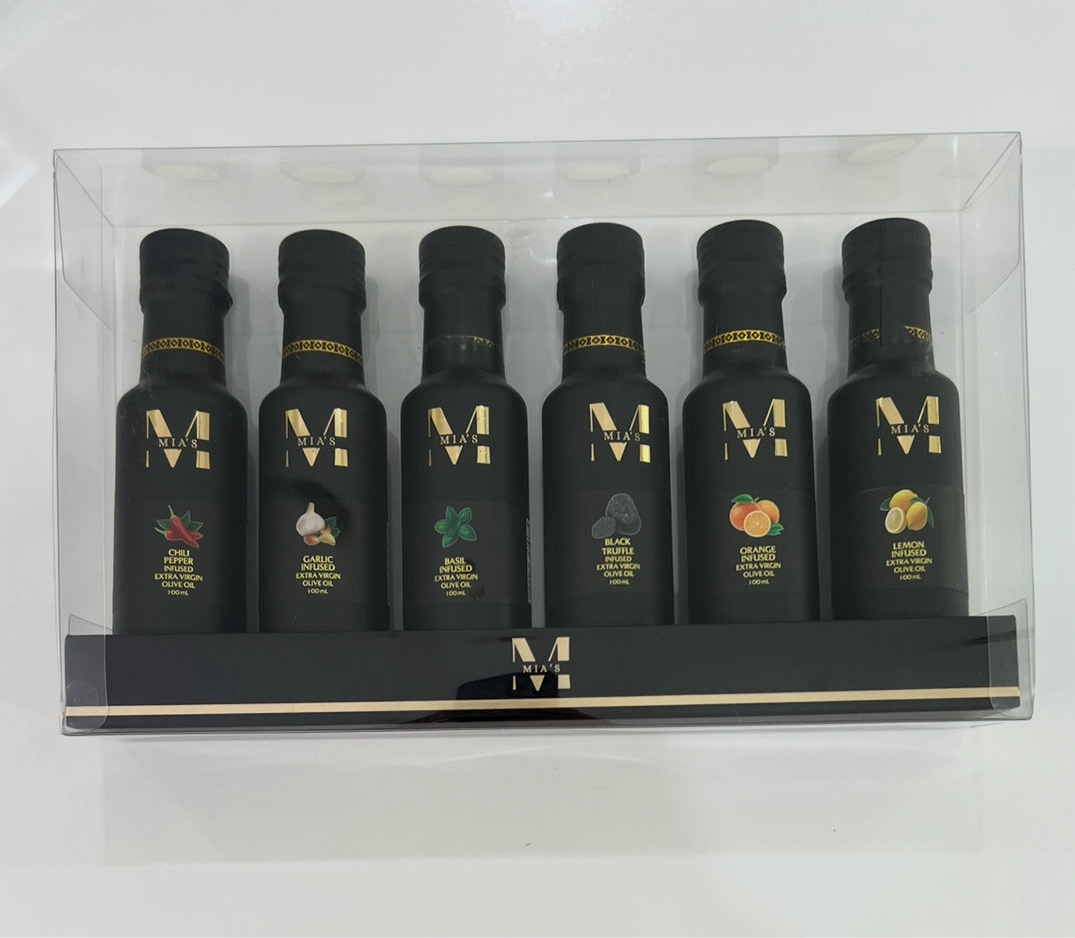 6-Oil Bottle Gift Set – Mia's Truffles & Extra Virgin Olive Oil